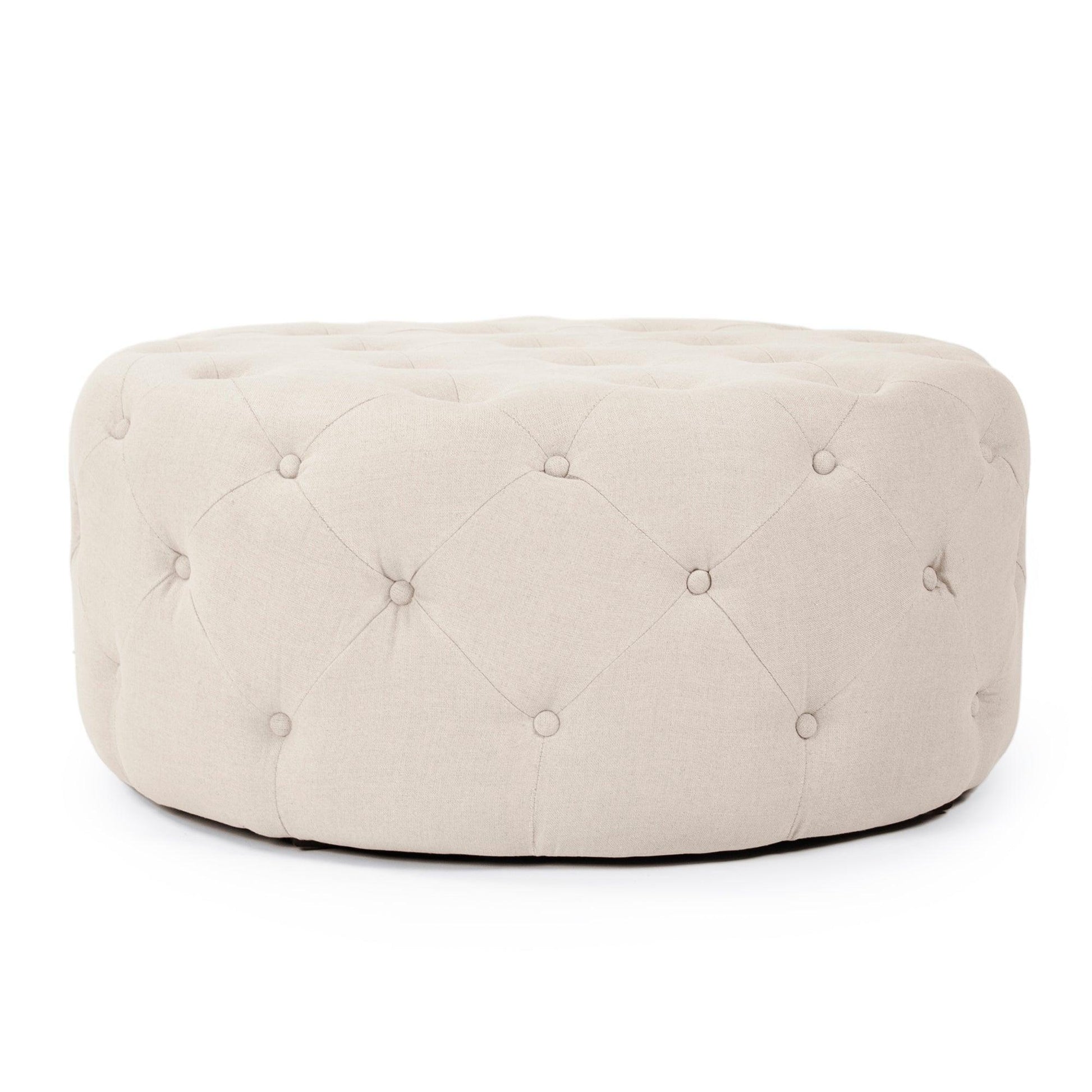 Round Tufted Ottoman F204 A003 FredCo
