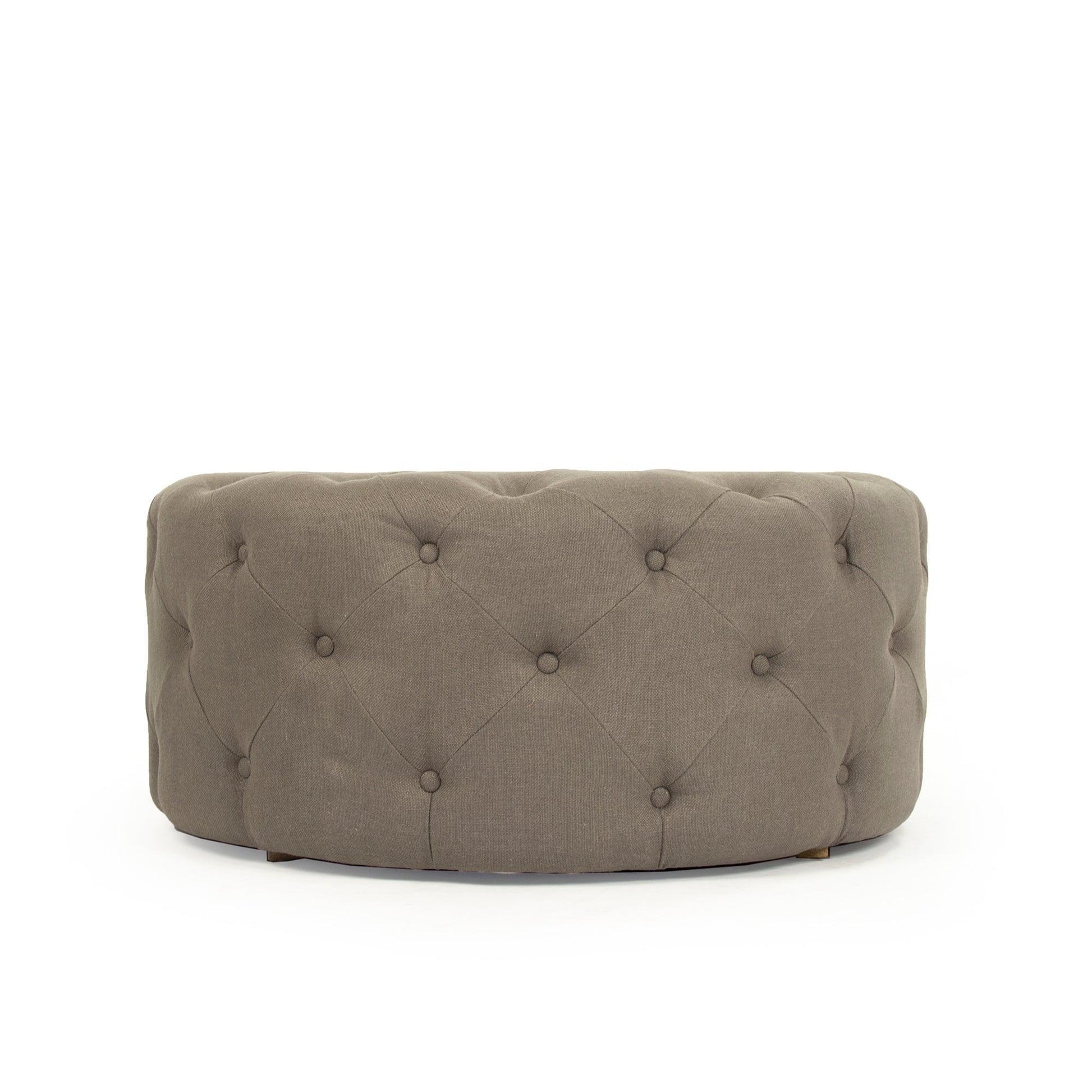 Round Tufted Ottoman F204 A048 FredCo