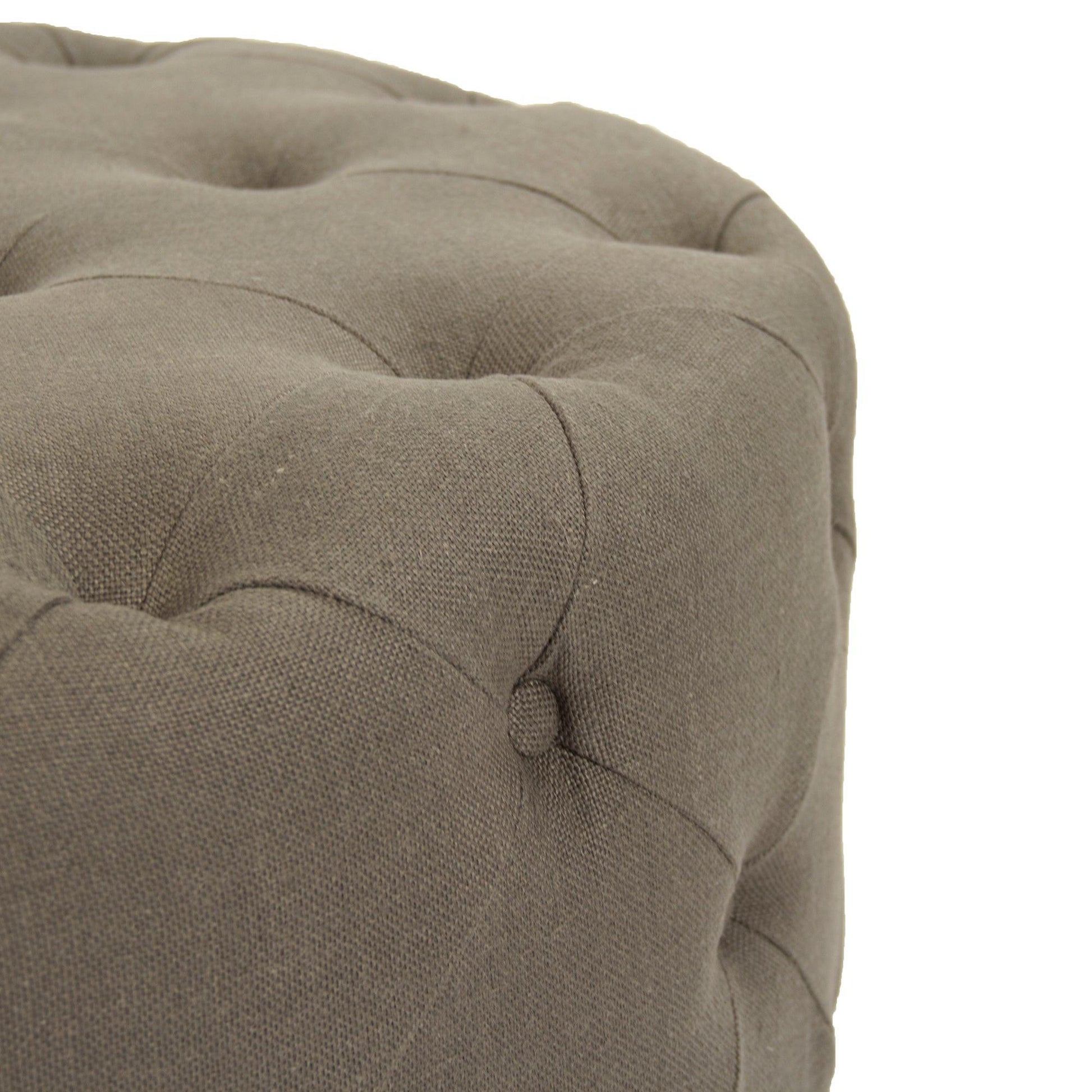 Round Tufted Ottoman F204 A048 FredCo