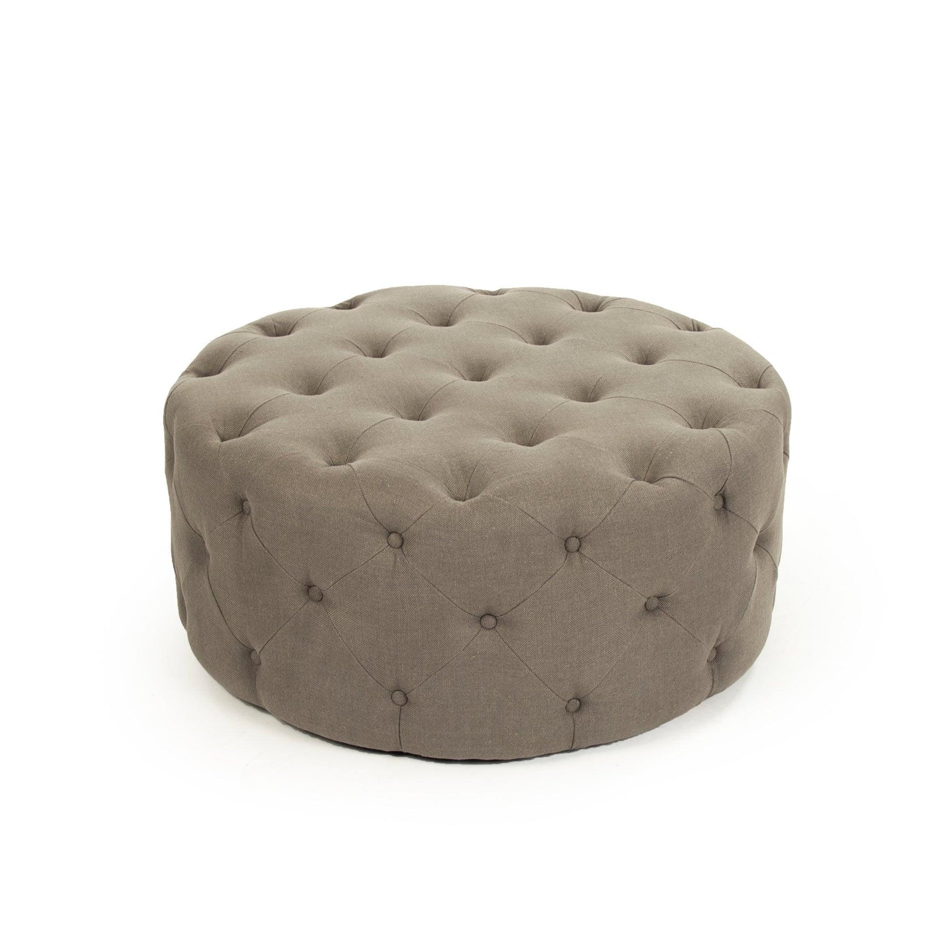 Round Tufted Ottoman F204 A048 FredCo
