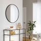 Round Wall Mirror Black FredCo