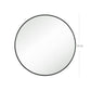 Round Wall Mirror Black FredCo