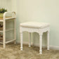 Rubberwood Legs Vanity Stool FredCo