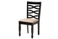 Ruby Modern Beige Fabric and Dark Brown Finished Wood 5-Piece Dining Set FredCo