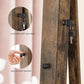 Rustic Brown 360° Swivel Lockable Jewelry Armoire FredCo