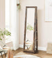 Rustic Brown 360° Swivel Lockable Jewelry Armoire FredCo
