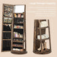 Rustic Brown 360° Swivel Lockable Jewelry Armoire FredCo