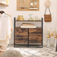 Rustic Brown 4 Drawers Dresser with Shelf FredCo