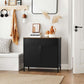 Rustic Brown & Black Floor Standing Storage Sideboard FredCo