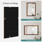 Rustic Brown Bathroom Wall Mirror 24" x 36" FredCo