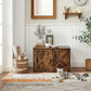 Rustic Brown Cat Litter Box Enclosure FredCo