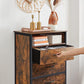Rustic Brown Chest of Drawers with Shelf FredCo