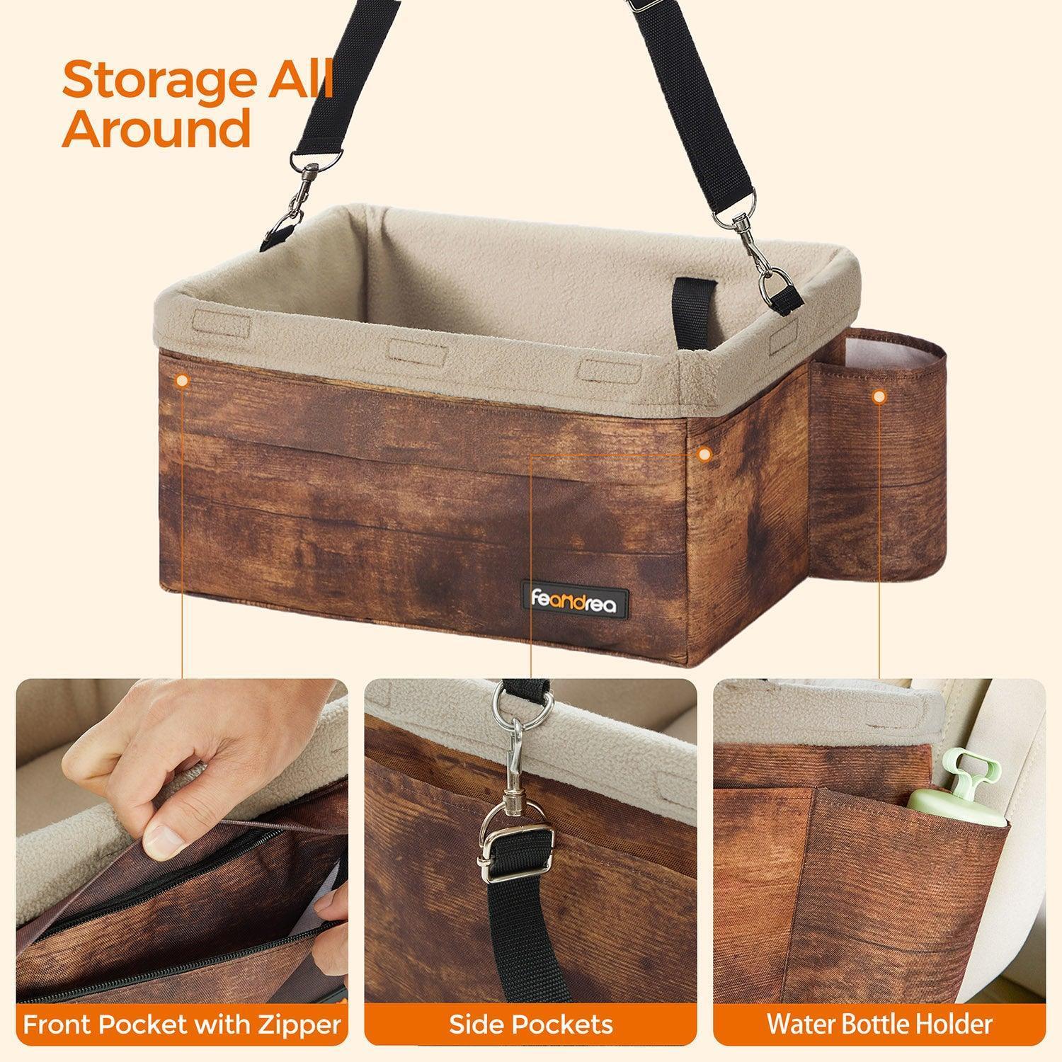Rustic Brown Dog Booster Seat FredCo