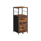 Rustic Brown Filing Cabinet with 2 Drawers FredCo
