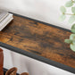 Rustic Brown Long Sofa Table with Shelf FredCo