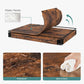 Rustic Brown Plasitc Cube Storage for Shoes FredCo