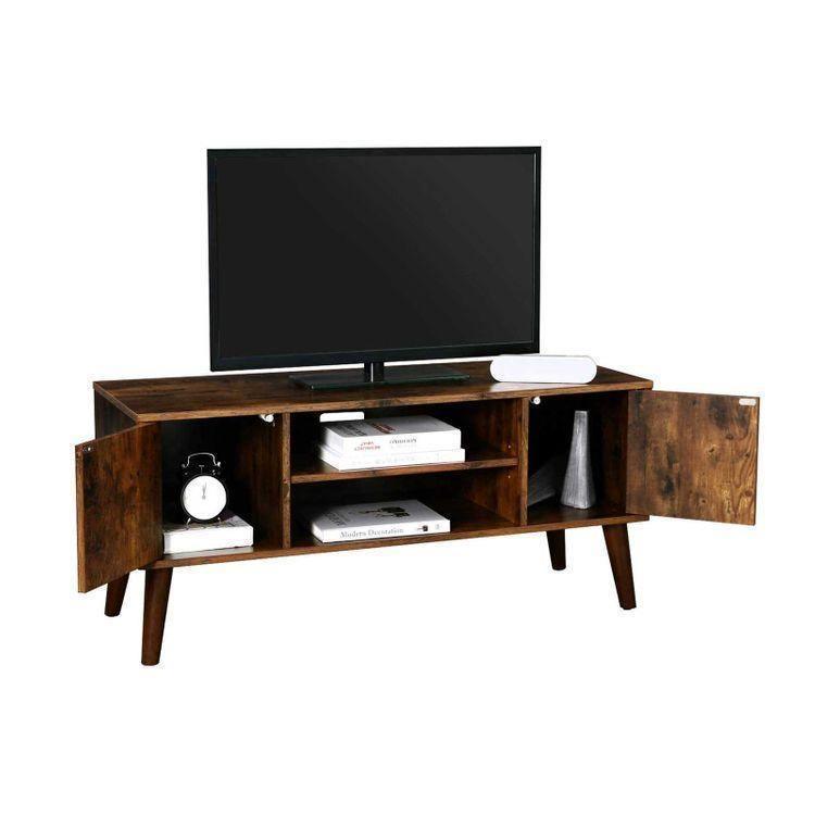 Rustic Brown Retro TV Stand FredCo