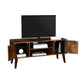 Rustic Brown Retro TV Stand FredCo