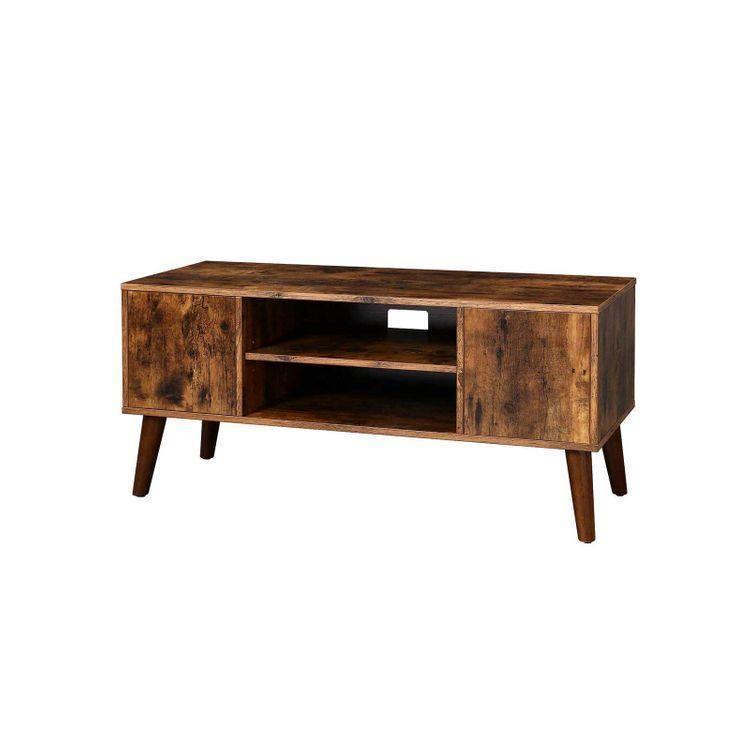 Rustic Brown Retro TV Stand FredCo