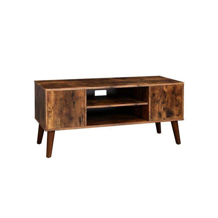 Rustic Brown Retro TV Stand FredCo