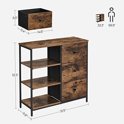 Rustic Brown Storage Cabinet and Sideboard FredCo