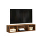 Rustic Brown Wall-Mounted Floating TV Console FredCo