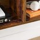 Rustic Brown Wall-Mounted Floating TV Console FredCo