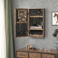 Rustic Brown Wall-Mounted Jewelry Organizer FredCo