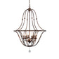 Rustic Metal Chandelier ZD6451-6OBS FredCo