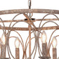 Rustic Metal Drum Chandelier ZD6476-4RAR FredCo