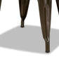 Ryland Modern Industrial Brown Finished Metal 4-Piece Dining Chair Set FredCo