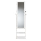 Ryoko Modern and Contemporary White Finished Wood Jewelry Armoire with Mirror FredCo