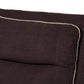 Sabella Modern and Contemporary Chocolate Brown Fabric Upholstered 7-Piece Reclining Sectional Sofa FredCo
