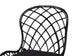 Sabelle Modern Bohemian Black Finished Rattan and Metal Dining Chair FredCo