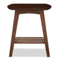 Sacramento Mid-century Modern Scandinavian Style Dark Walnut End Table FredCo
