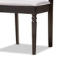 Sadie Modern and Contemporary Grey Fabric Upholstered and Dark Brown Finished Wood 5-Piece Dining Set FredCo
