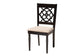 Sadie Modern Beige Fabric and Espresso Brown Finished Wood 5-Piece Dining Set FredCo