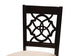 Sadie Modern Beige Fabric and Espresso Brown Finished Wood 5-Piece Dining Set FredCo