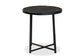 Sadiya Modern Industrial Black Finished Metal Outdoor Side Table FredCo