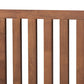 Saki Mid-Century Modern Walnut Brown Finished Wood Queen Size Platform Bed FredCo