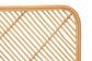 Sakina Modern Bohemian Natural Brown Rattan Queen Size Wall-mount Headboard FredCo
