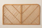Sakina Modern Bohemian Natural Brown Rattan Queen Size Wall-mount Headboard FredCo