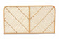 Sakina Modern Bohemian Natural Brown Rattan Queen Size Wall-mount Headboard FredCo