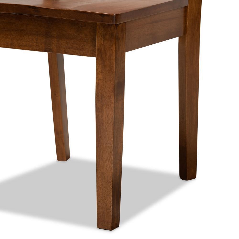 Salida Modern and Contemporary Transitional Walnut Brown Finished Wood 5-Piece Dining Set FredCo