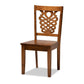 Salida Modern and Contemporary Transitional Walnut Brown Finished Wood 5-Piece Dining Set FredCo
