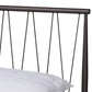 Samir Modern Industrial Black Finished Metal Full Size Platform Bed FredCo