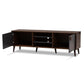Samuel Mid-Century Modern Brown and Dark Grey Finished TV Stand FredCo