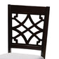 Sandra Modern and Contemporary Grey Fabric Upholstered and Dark Brown Finished Wood 5-Piece Dining Set FredCo