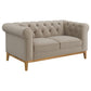 Sandrine 3-piece Button Tufted Tuxedo Arms Living Room Set Camel 509741-S3 Coaster FredCo