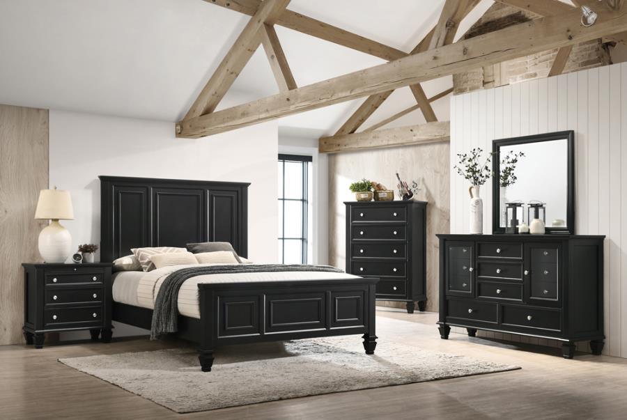 Sandy Beach Bedroom Set with High Headboard Coaster Eastern King, 4-Piece FredCo